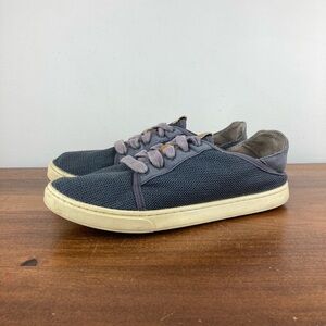 OLUKAI Pehuea Li Gray Lace Up Mesh Sneakers Casual Shoes Women’s Size 8.